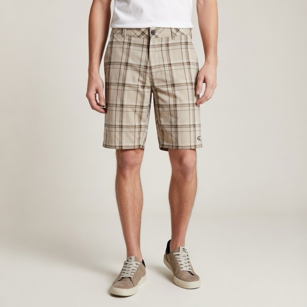 O'Neill Flat Front Plaid Casual Shorts Men's 36 Beach Preppy Vacation Outdoors - Picture 11 of 11